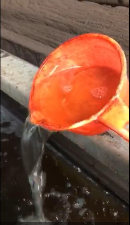 紡織印染污水處理經(jīng)氣浮機處理后的水